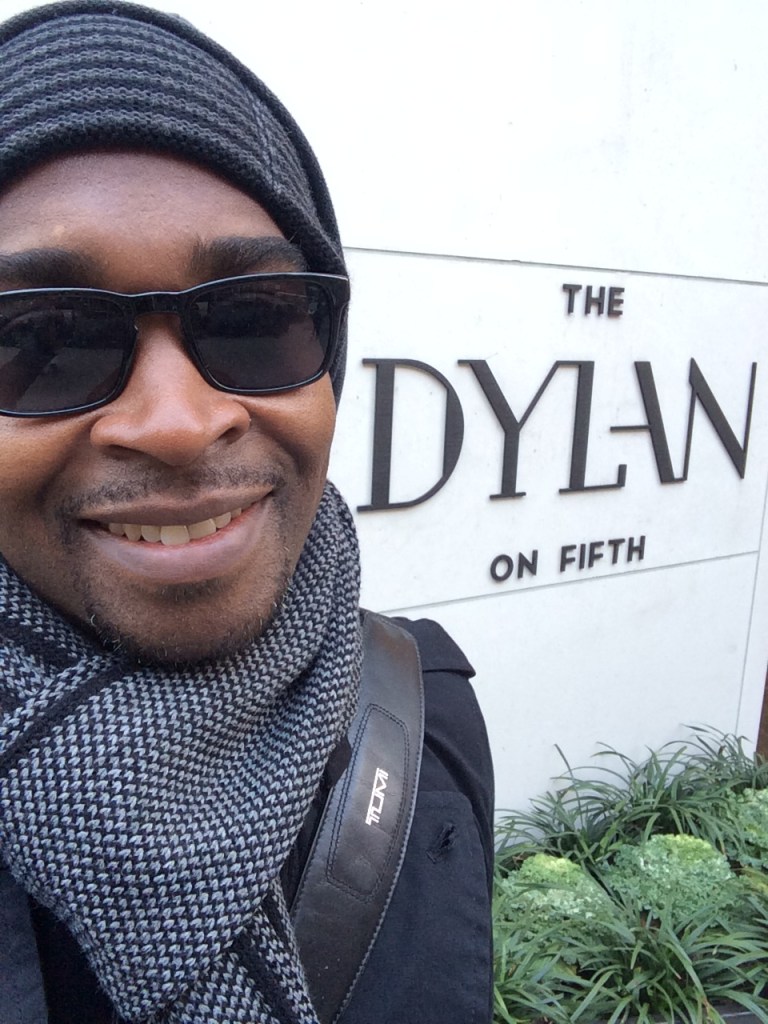 George Robert on set at The DYLAN on Fifth.