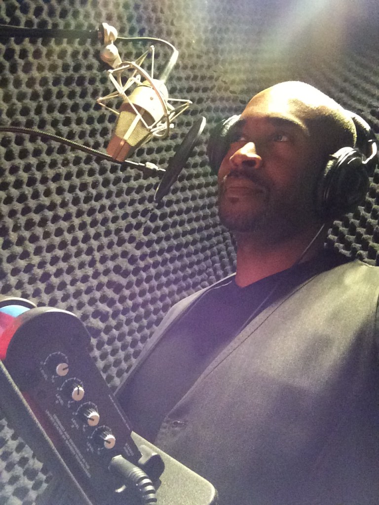 George Robert  in the booth at Animated Storyboards in NYC. 