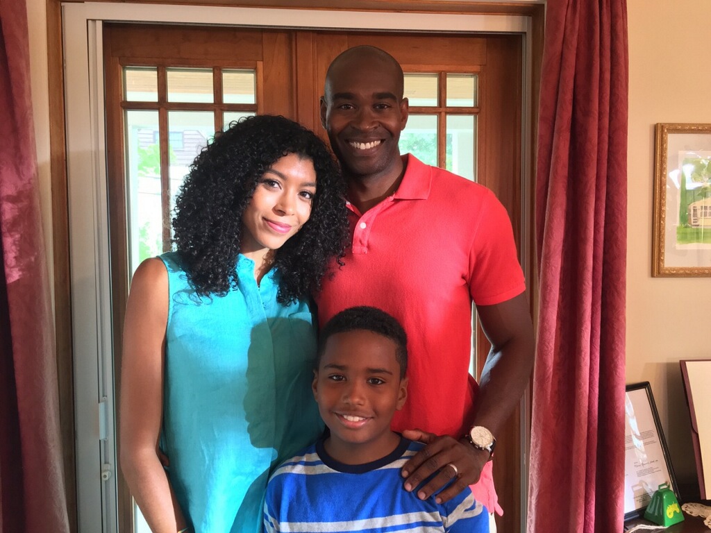 Noelle, George and Tyler on set of TV Land's Nationwide Insurance promo.