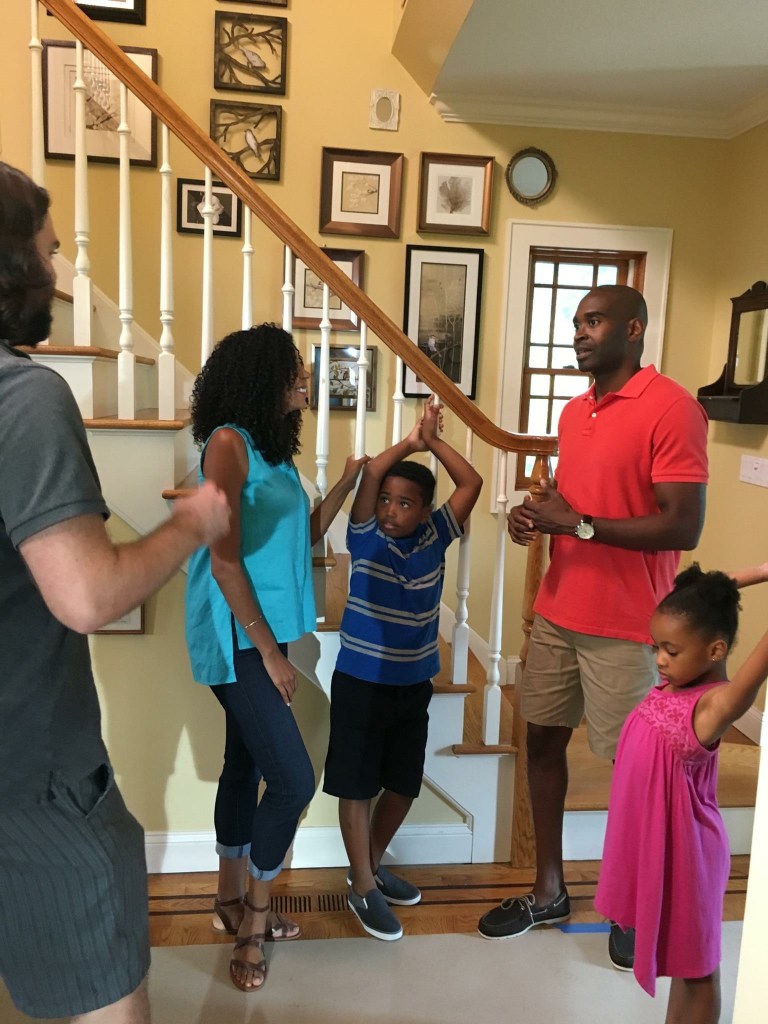 Discussions with the director on set.