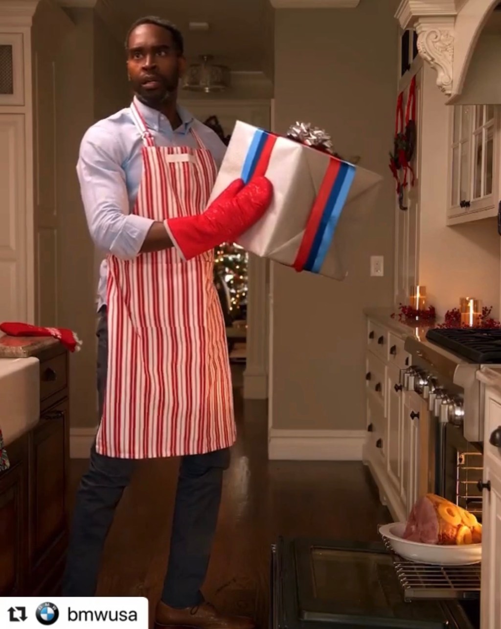 George Robert appears in BMW Commercial, ‘Holiday Pit&nbsp;Crew’